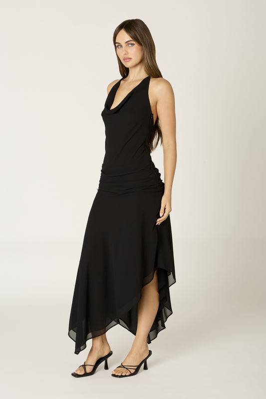 night mode midi dress