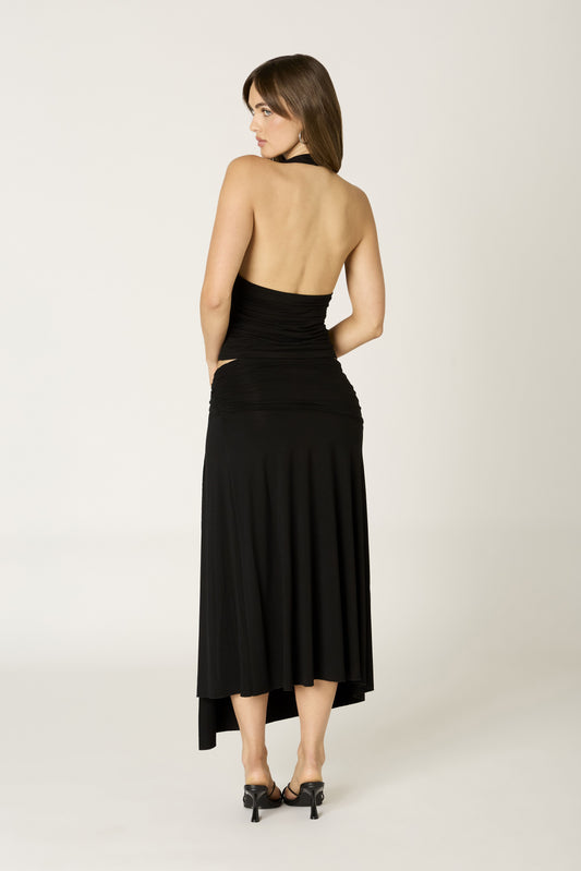 jersey hardware midi skirt