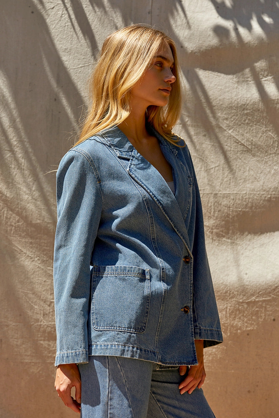 brandi denim blazer jacket