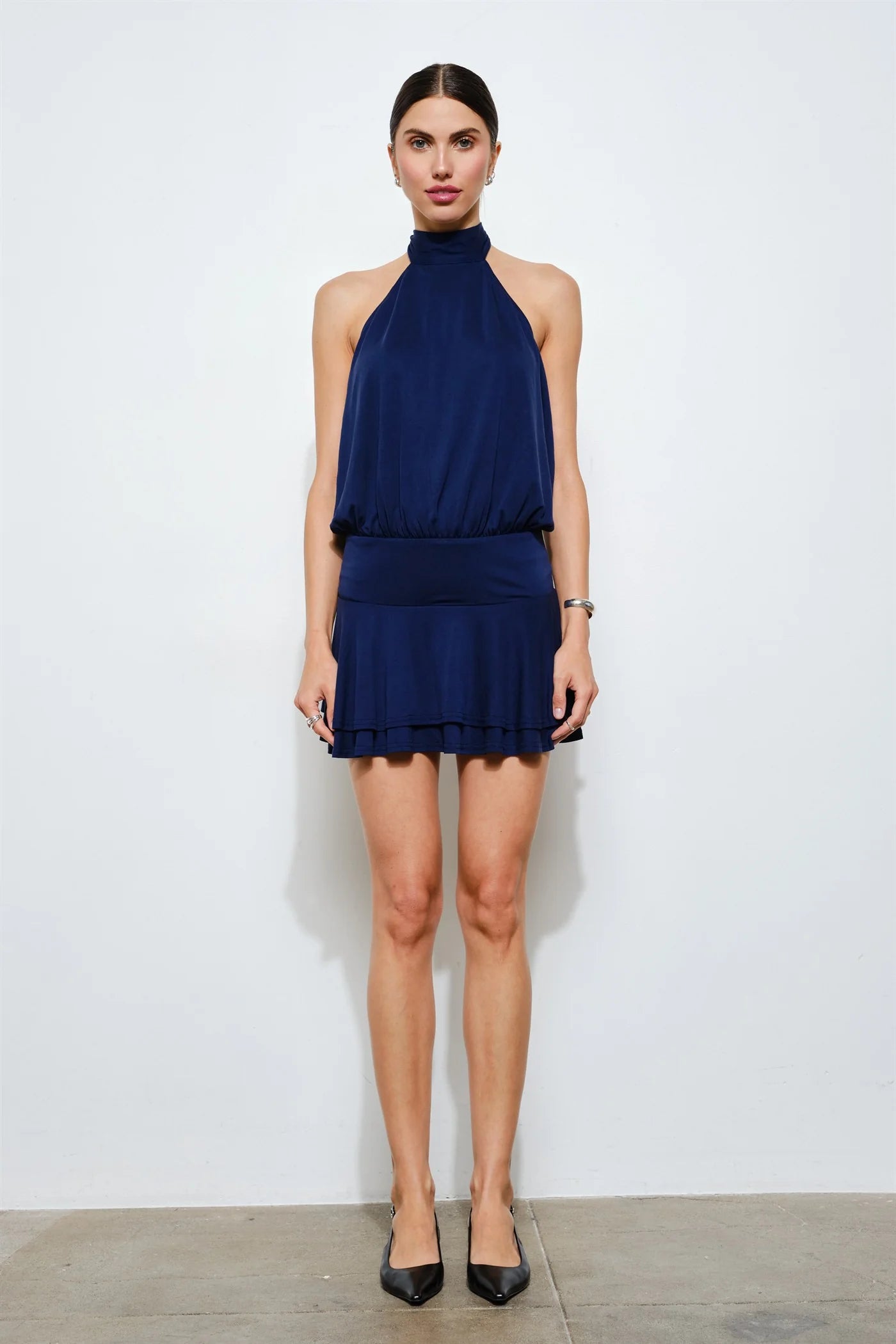 skye halter mini dress