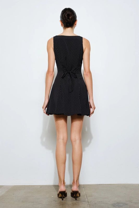 beatrix polka dot mini dress