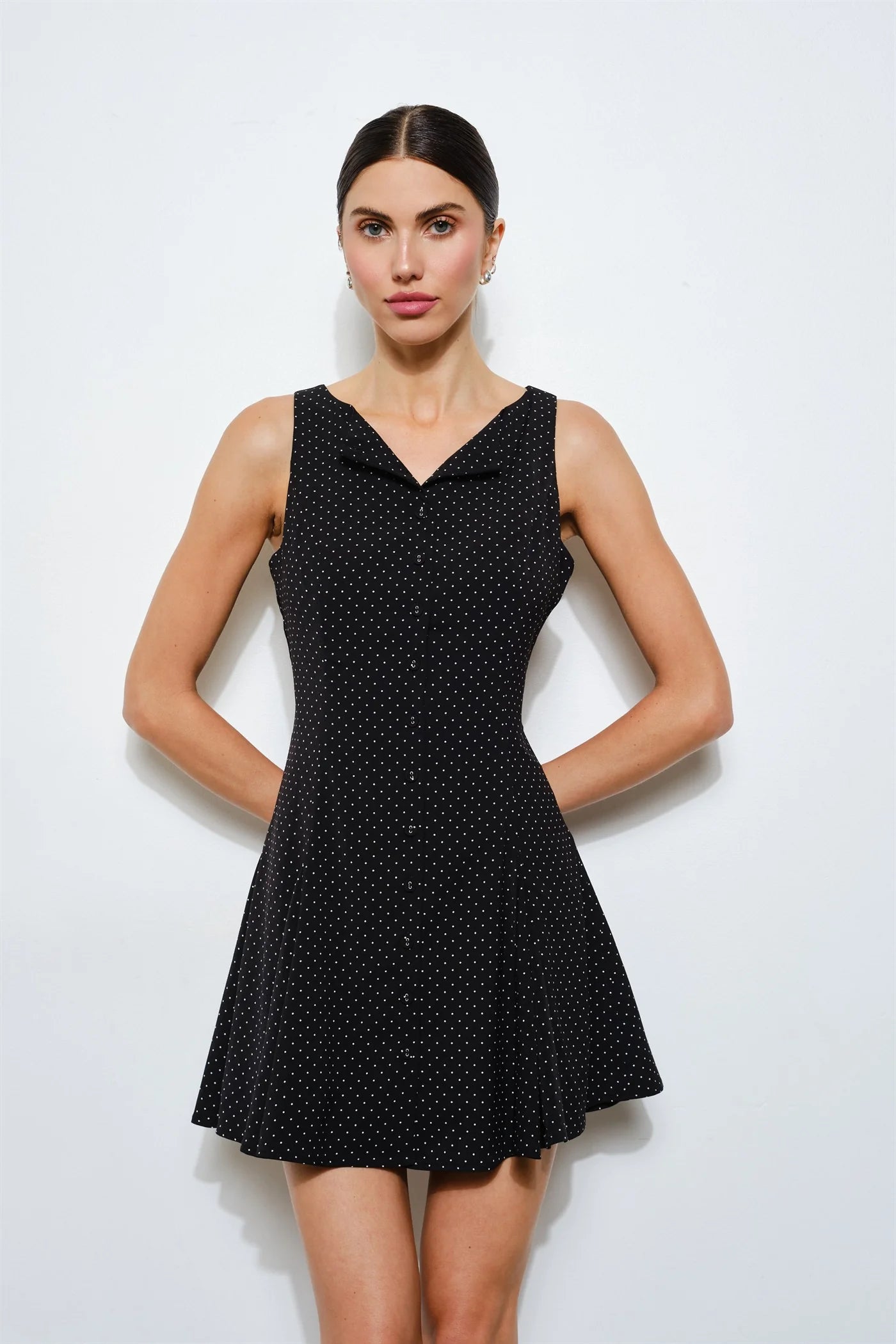 beatrix polka dot mini dress