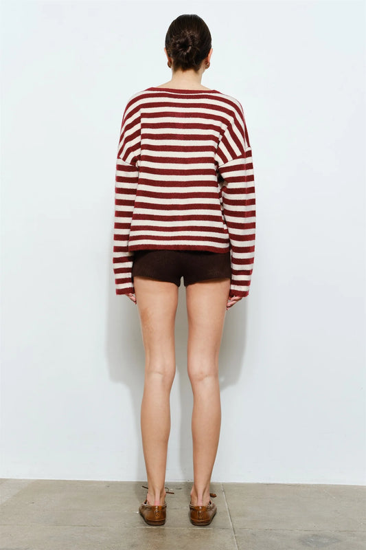 paisley stripe cardigan