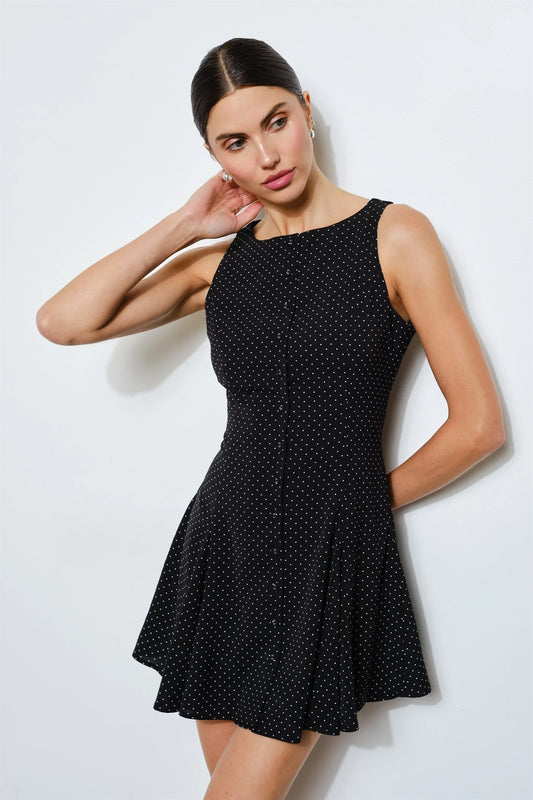 beatrix polka dot mini dress