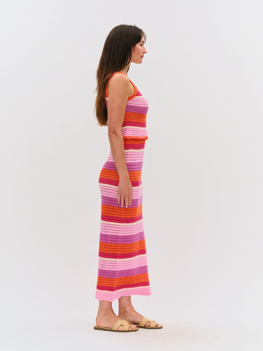 sienna crochet maxi skirt