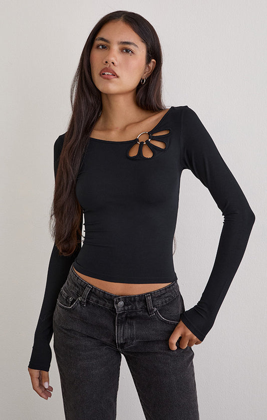 donela keyhole top