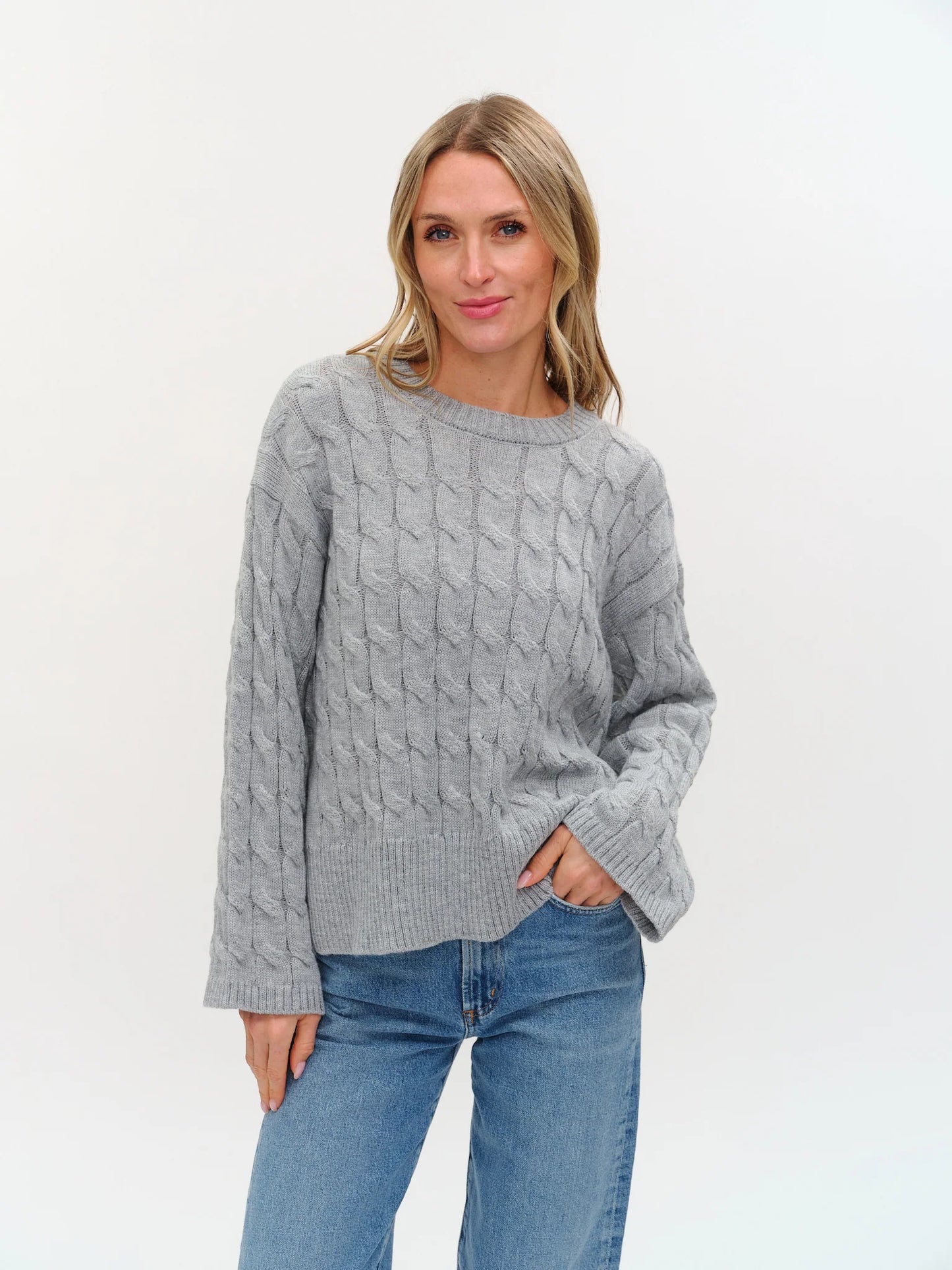 willow cable knit sweater