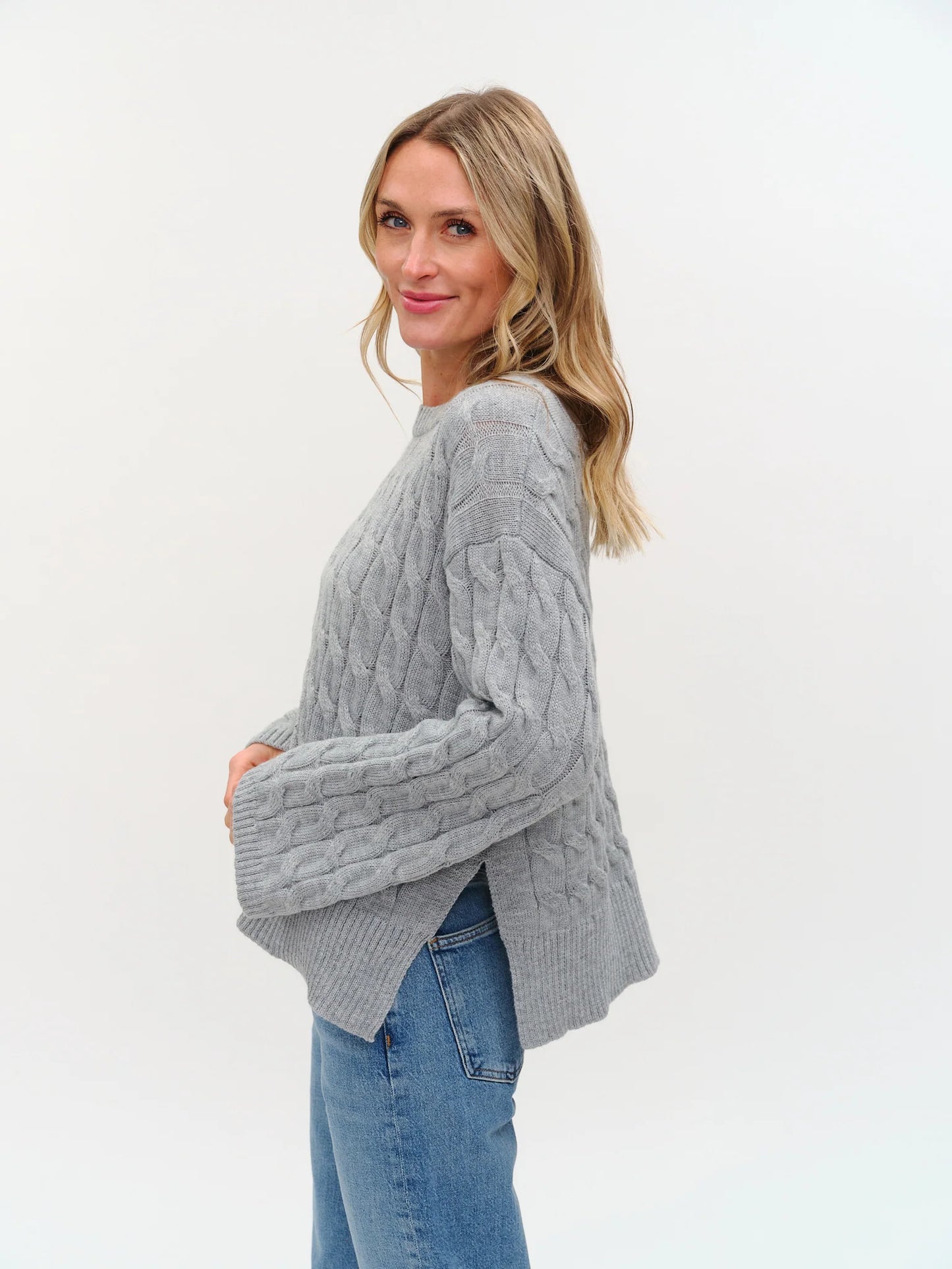 willow cable knit sweater
