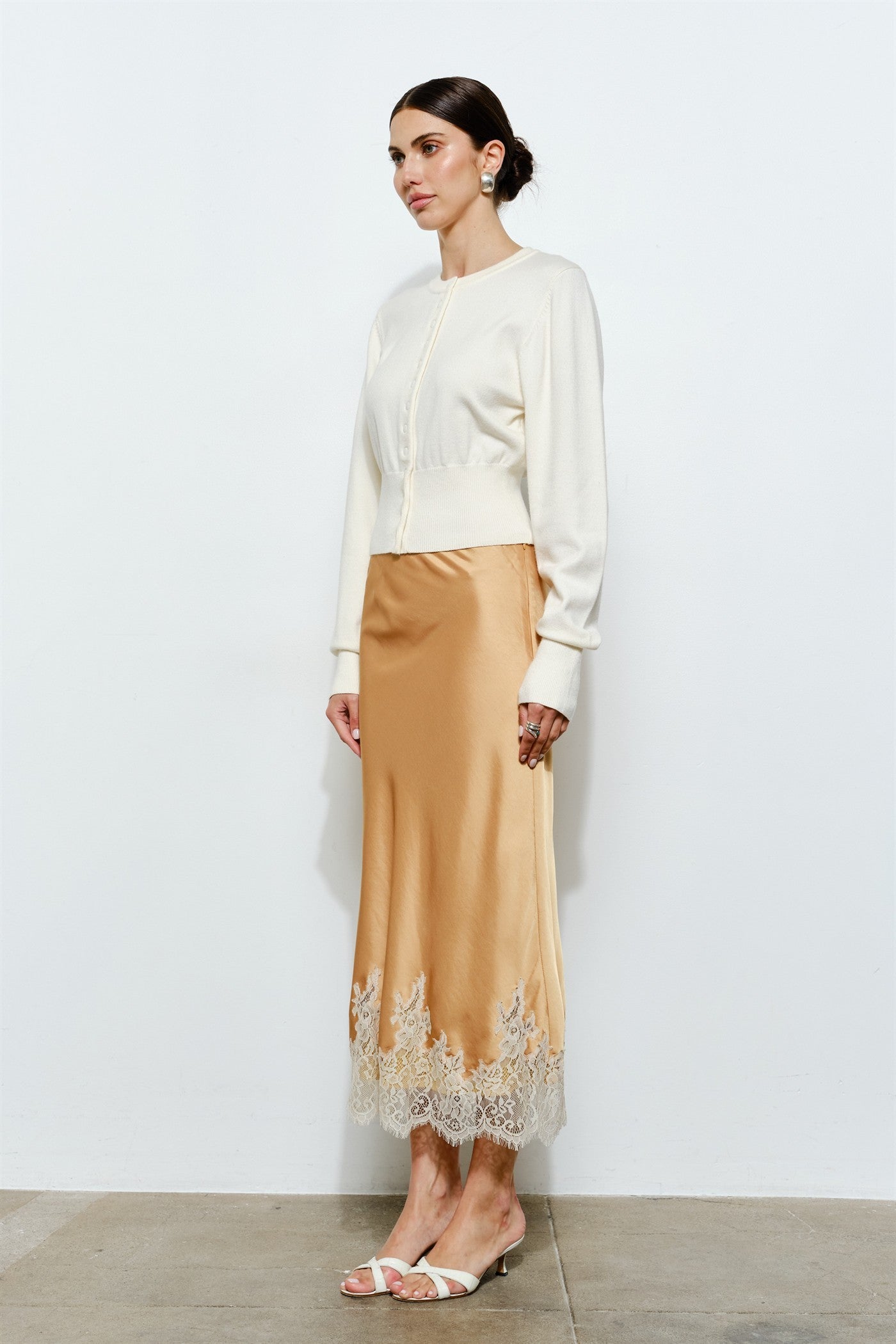 cassandra snap button cardigan