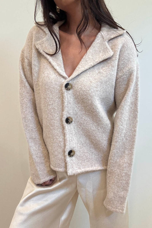 vanilla oats knit jacket
