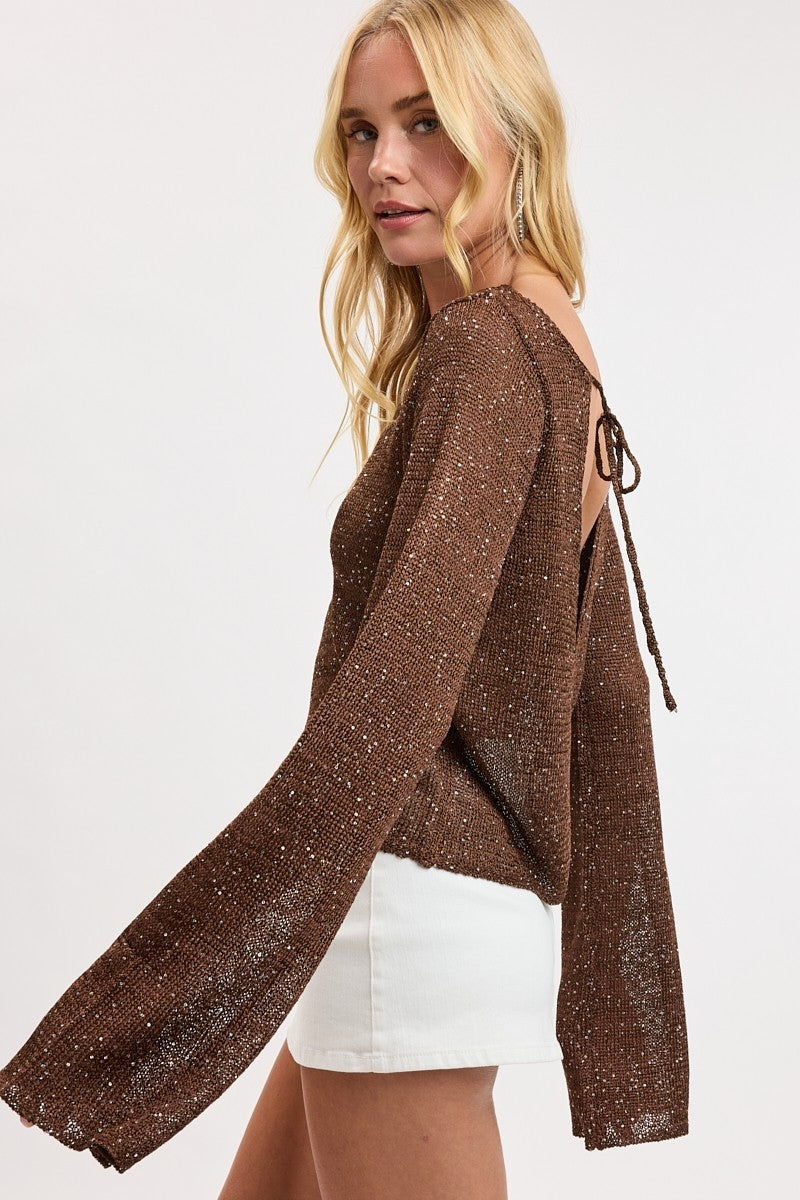 afterglow sequin sweater