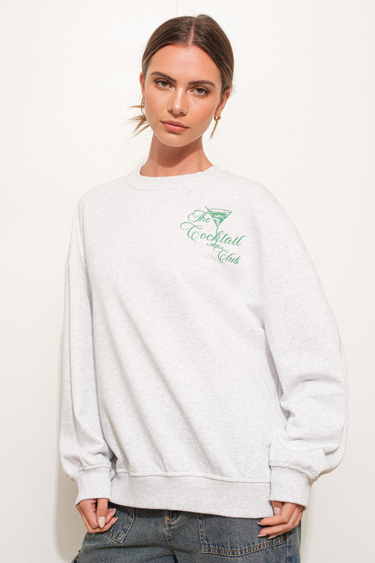 cocktail hour crewneck