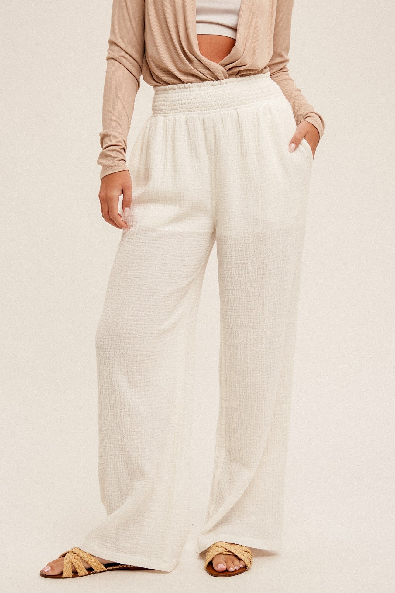 gauze lounge pants