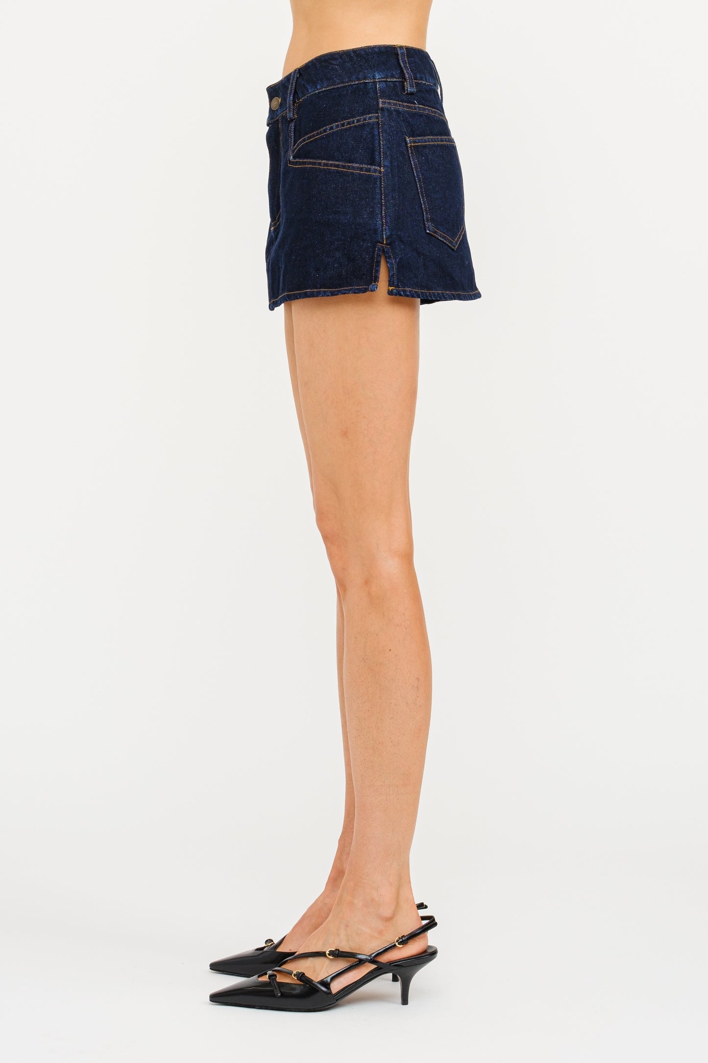 brie denim skort