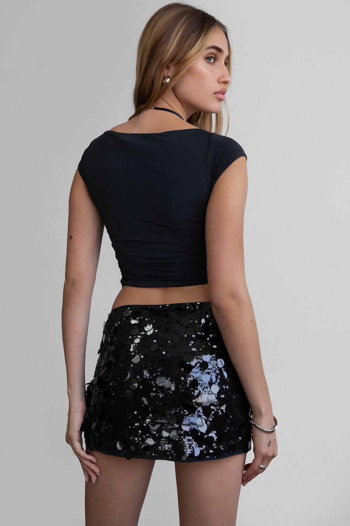 confetti sequin skirt