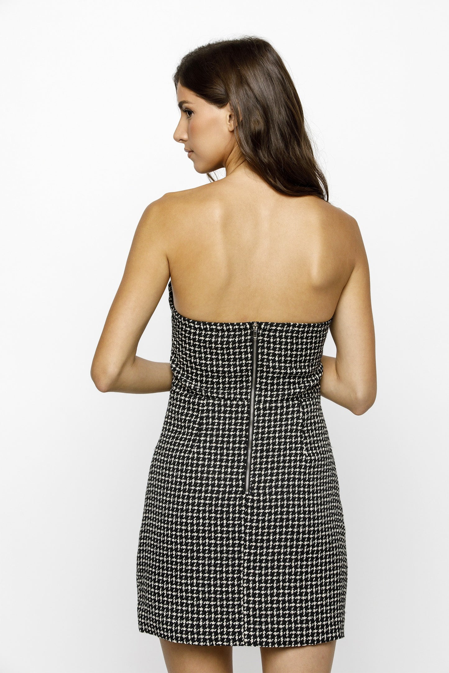 houndstooth holiday dress