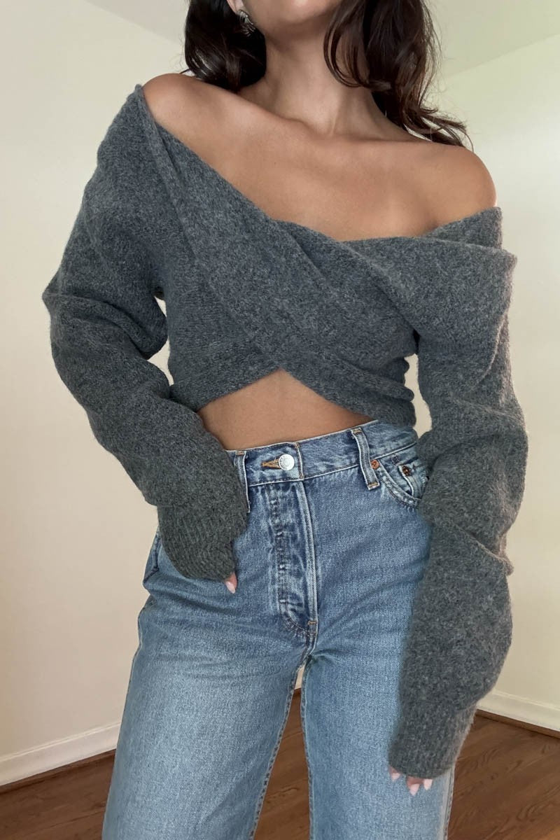 fuzzy wuzzy wrap sweater