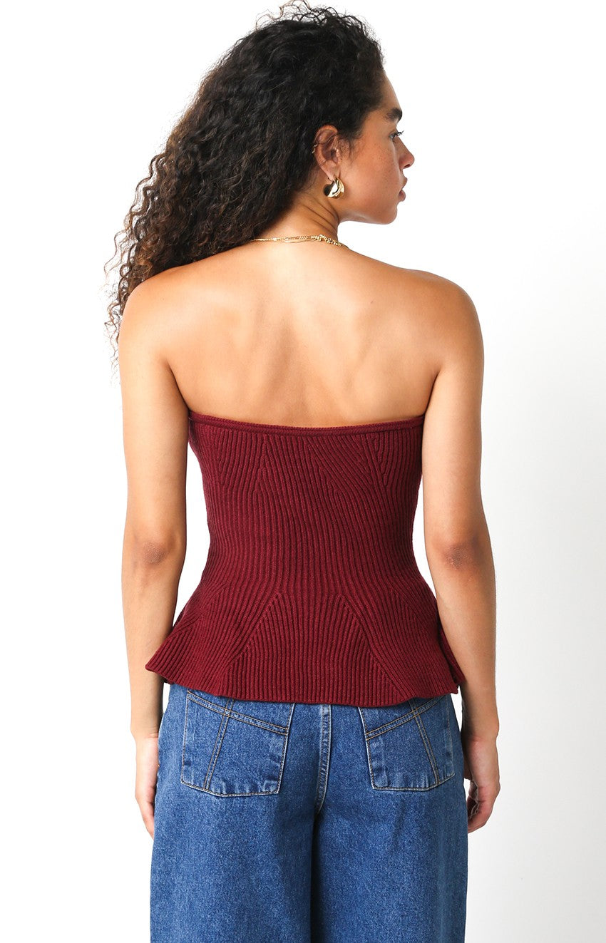 knit peplum top