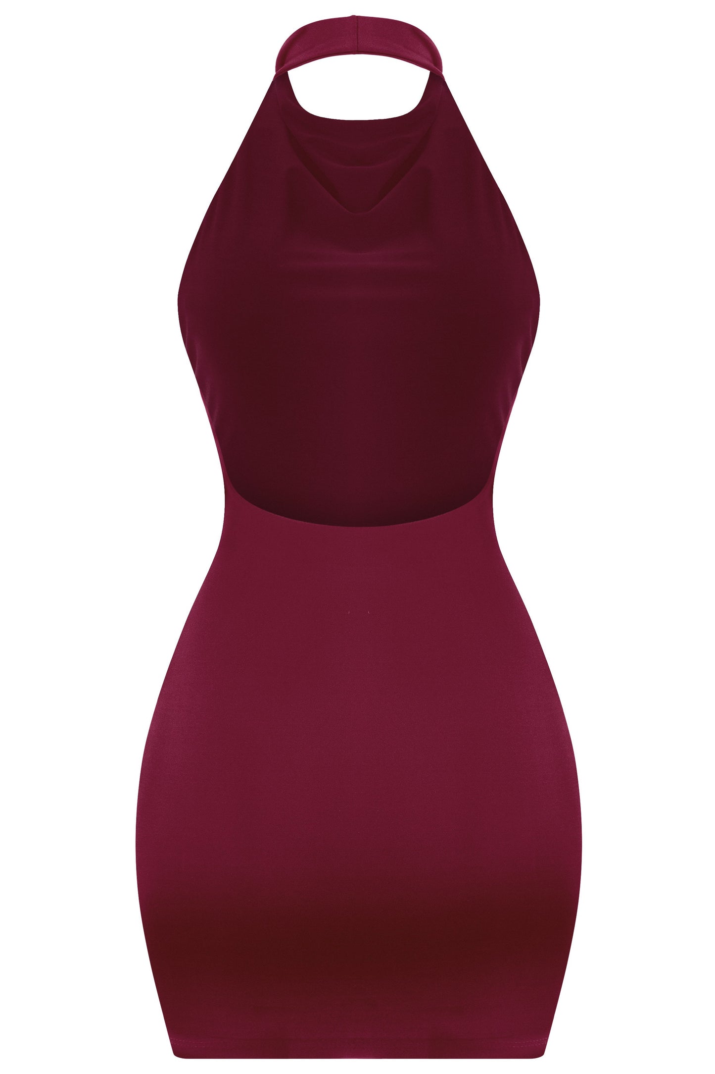 halter bodycon mini dress