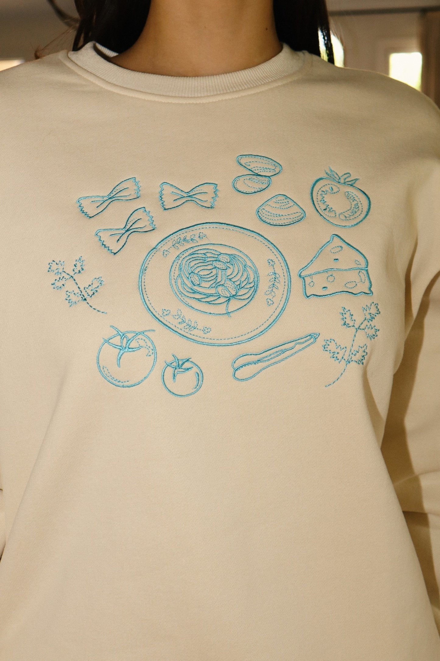 pasta night crewneck