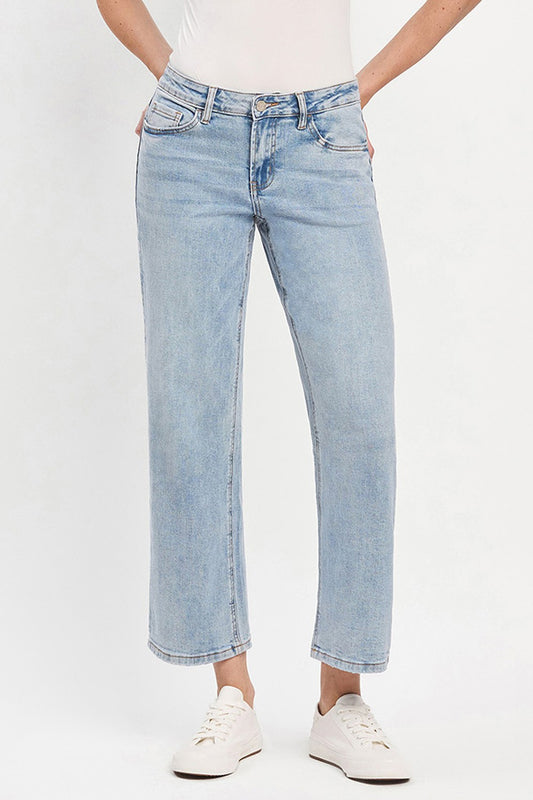 mid rise dad jeans