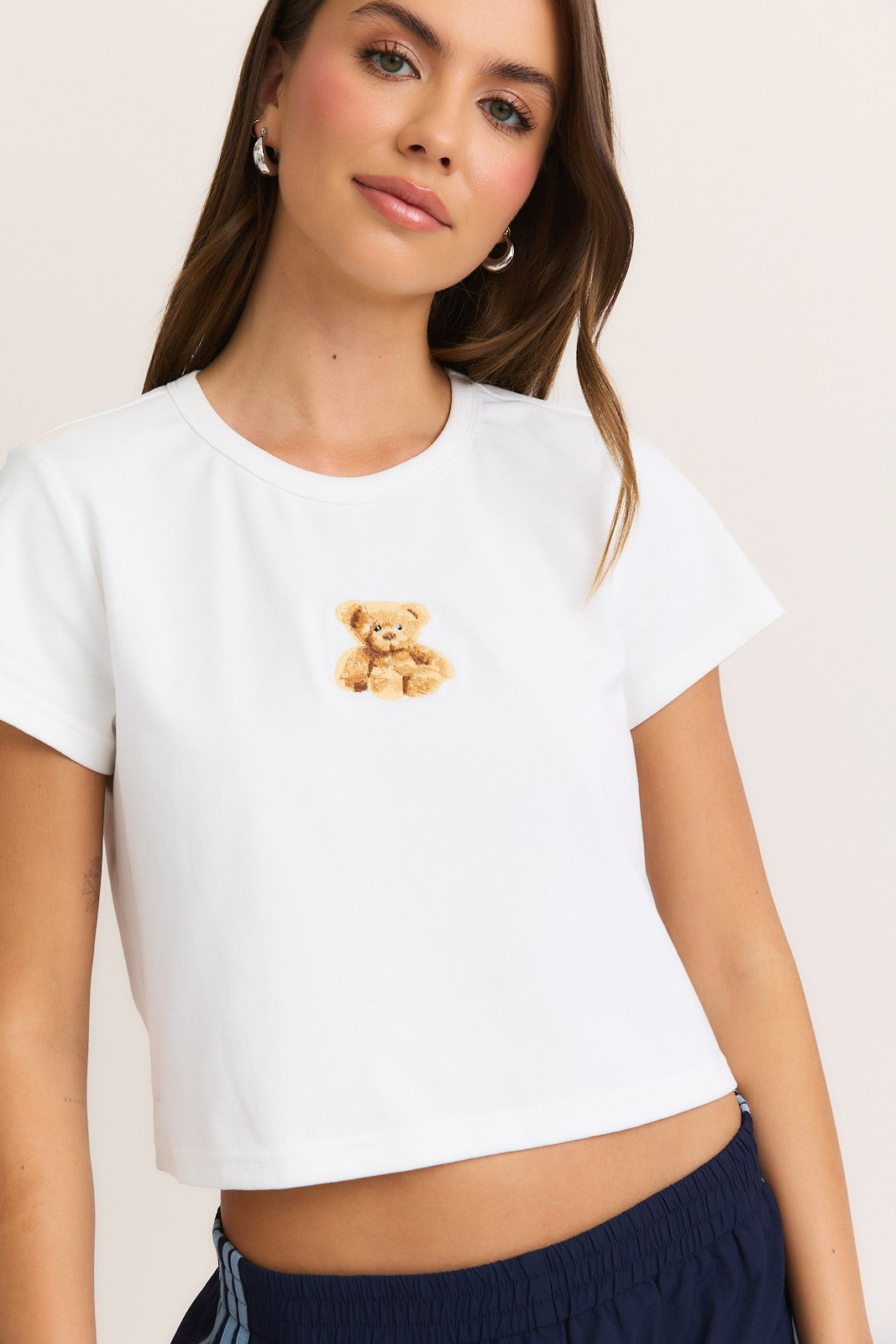 bear embroidered shirt