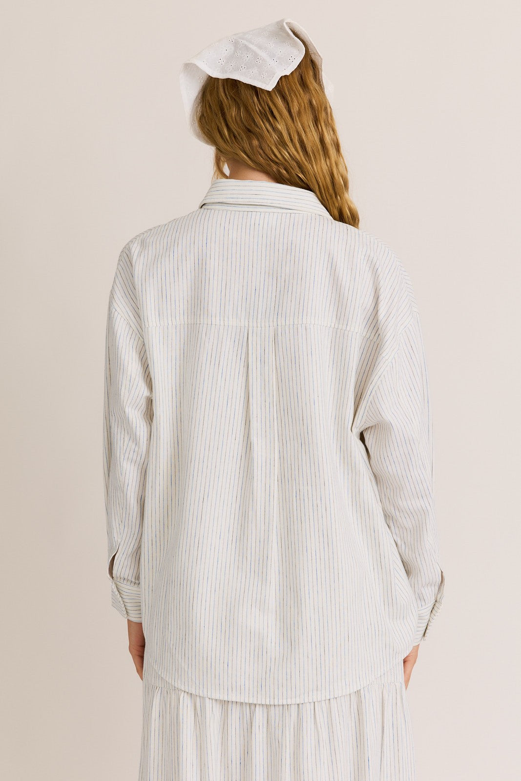 stripe oversized shirt