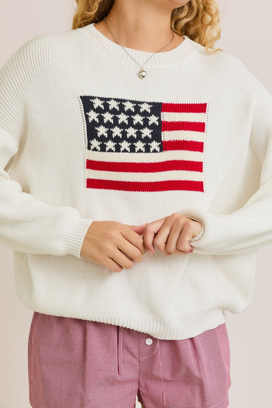 american flag sweater