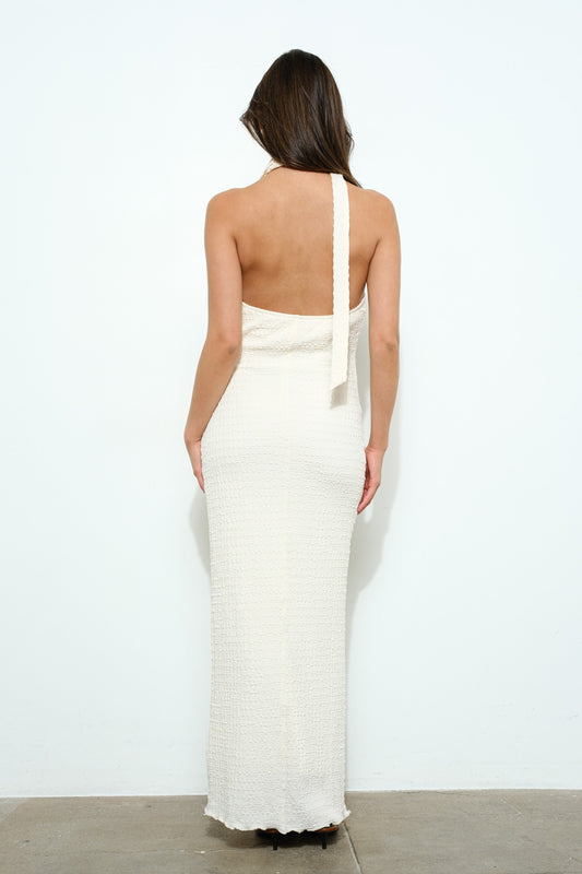 brisa textured maxi dress