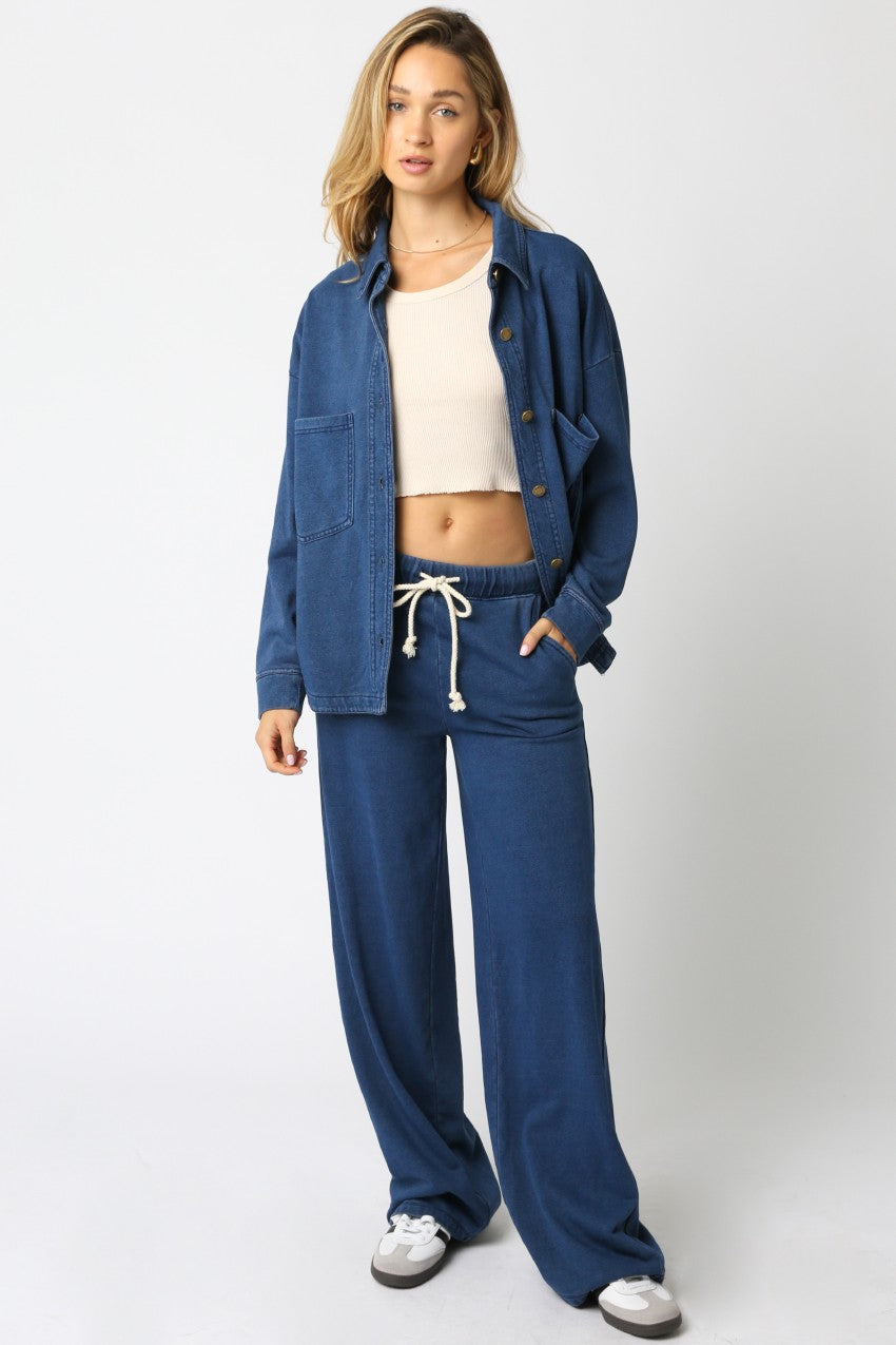 khissy denim sweatpants