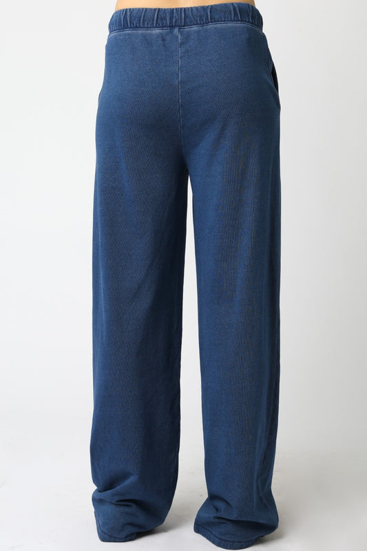 khissy denim sweatpants