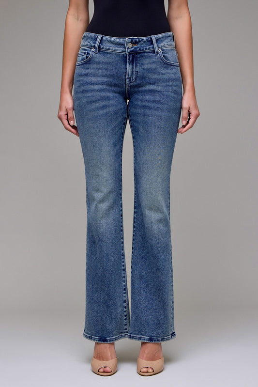 low rise bootcut jeans