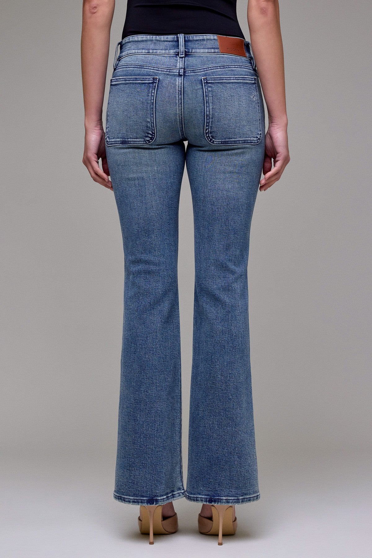 low rise bootcut jeans