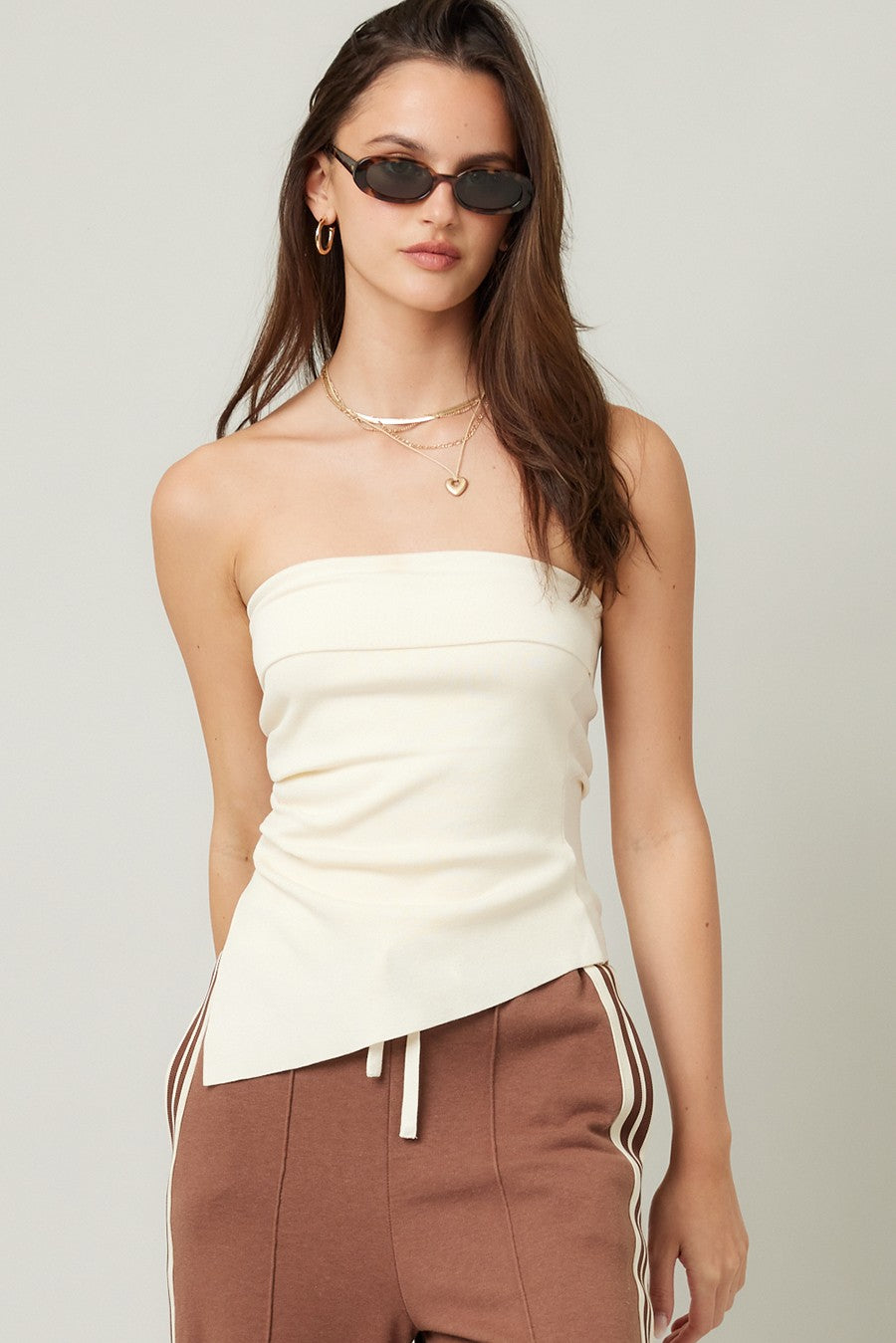 take u back strapless top