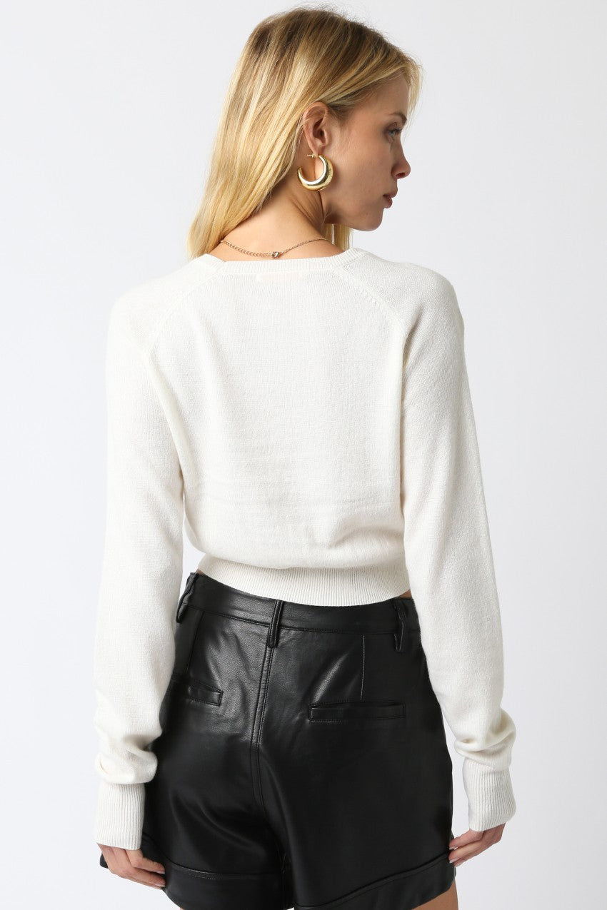 luz cropped sweater