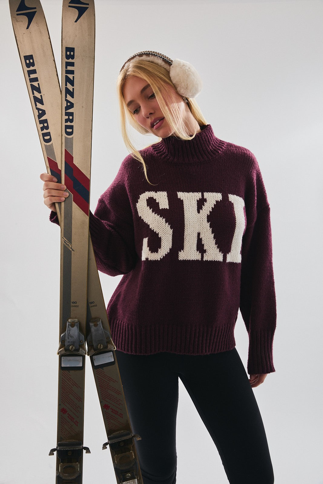 ski mock neck sweater