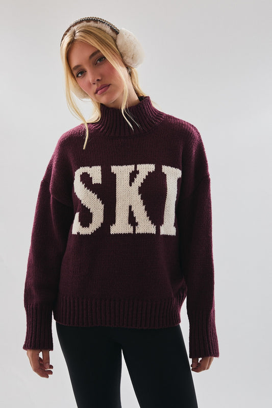 ski mock neck sweater