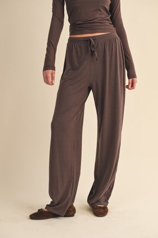 jersey wide leg pants