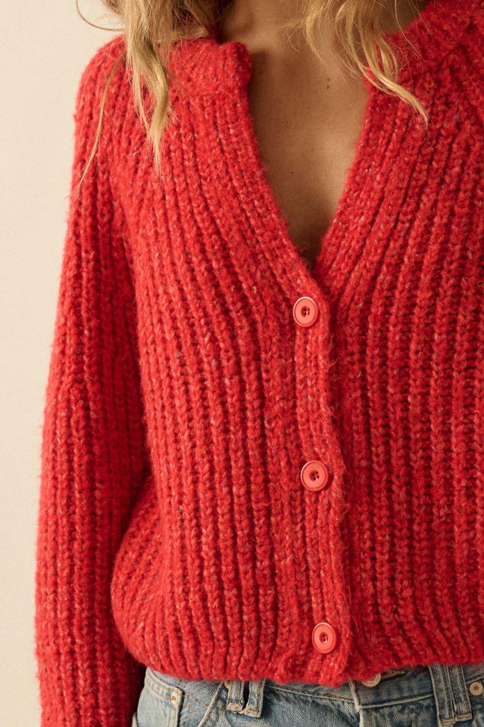 candy apple cardigan