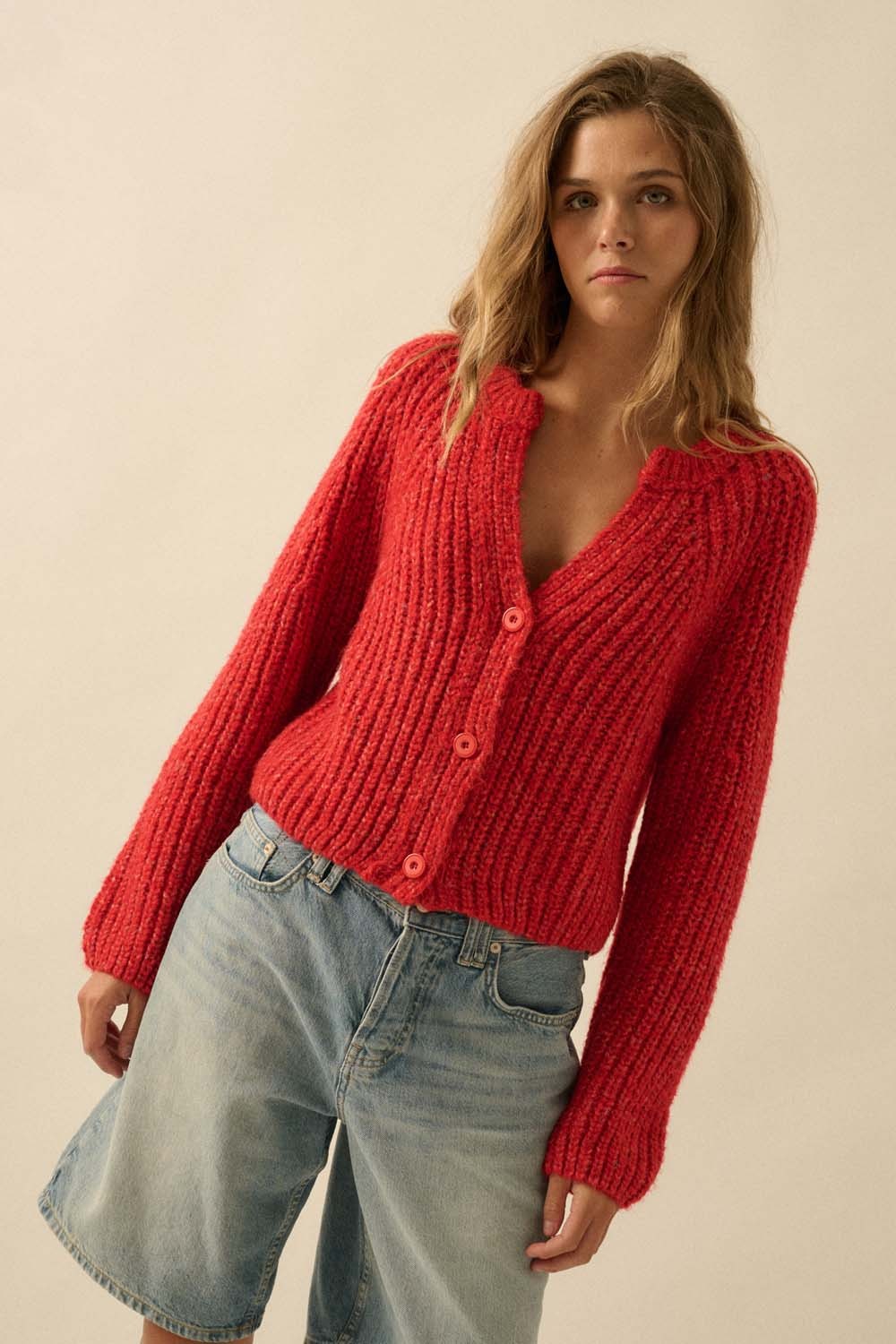 candy apple cardigan