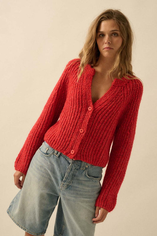 candy apple cardigan