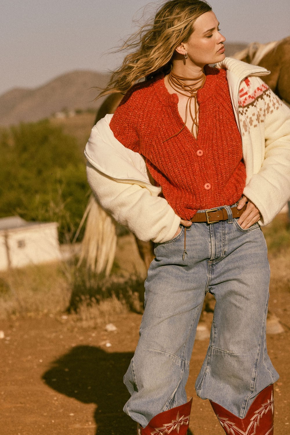 candy apple cardigan