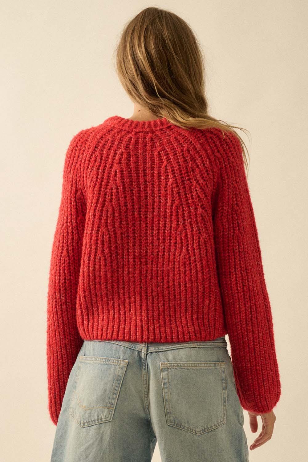 candy apple cardigan