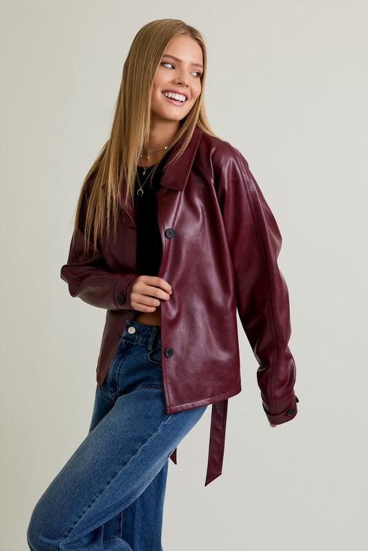 bonfire crop trench coat