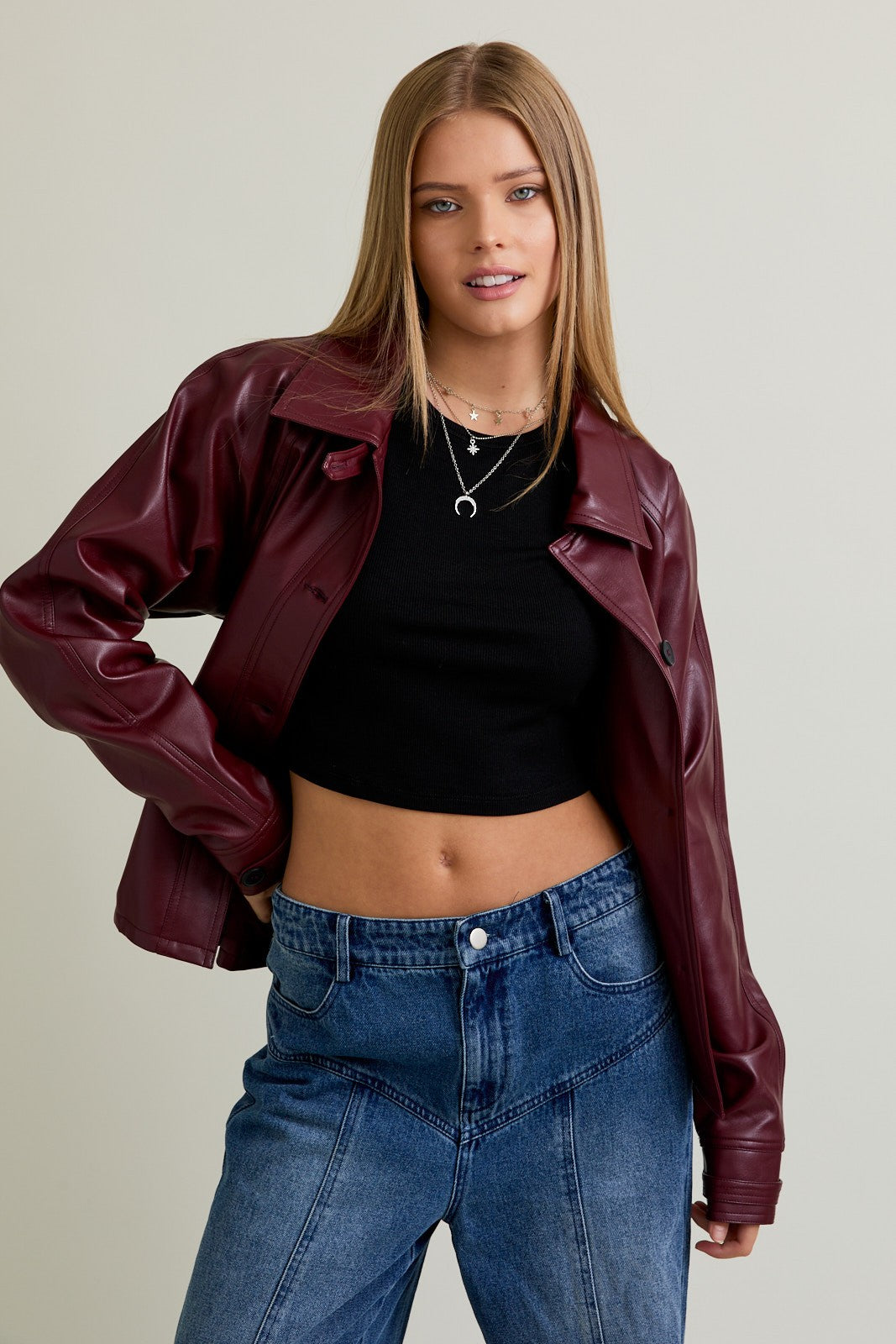 bonfire crop trench coat
