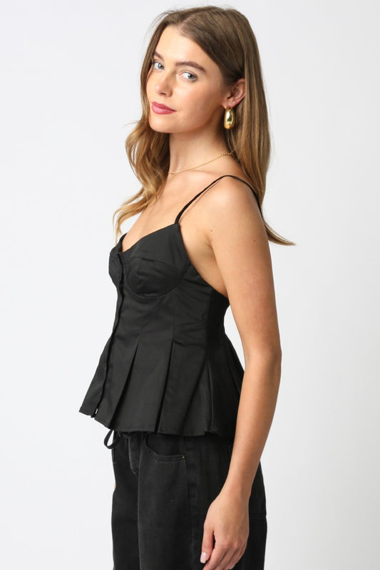 keely peplum tank