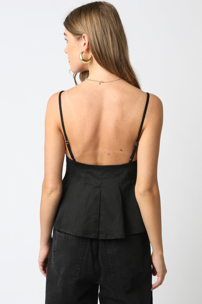 keely peplum tank