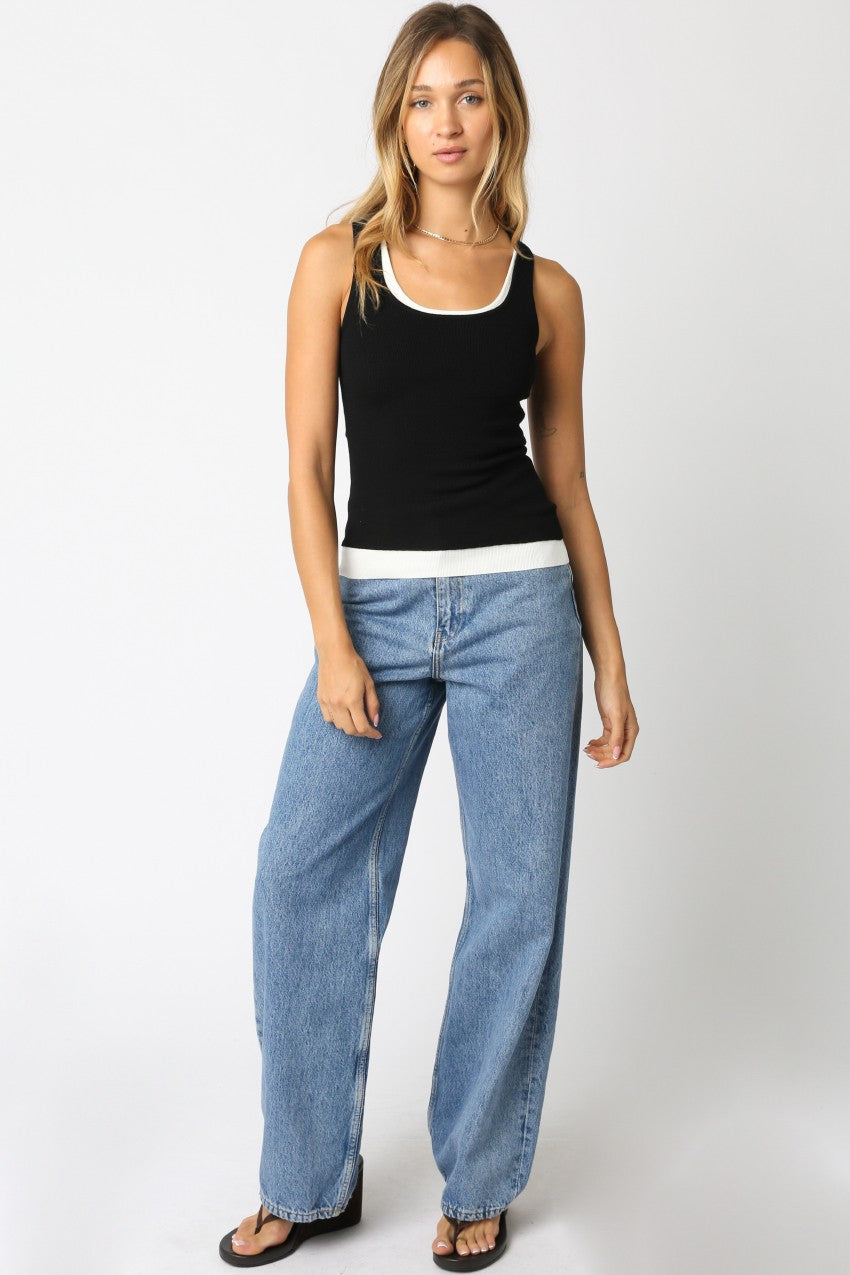 double layer tank top