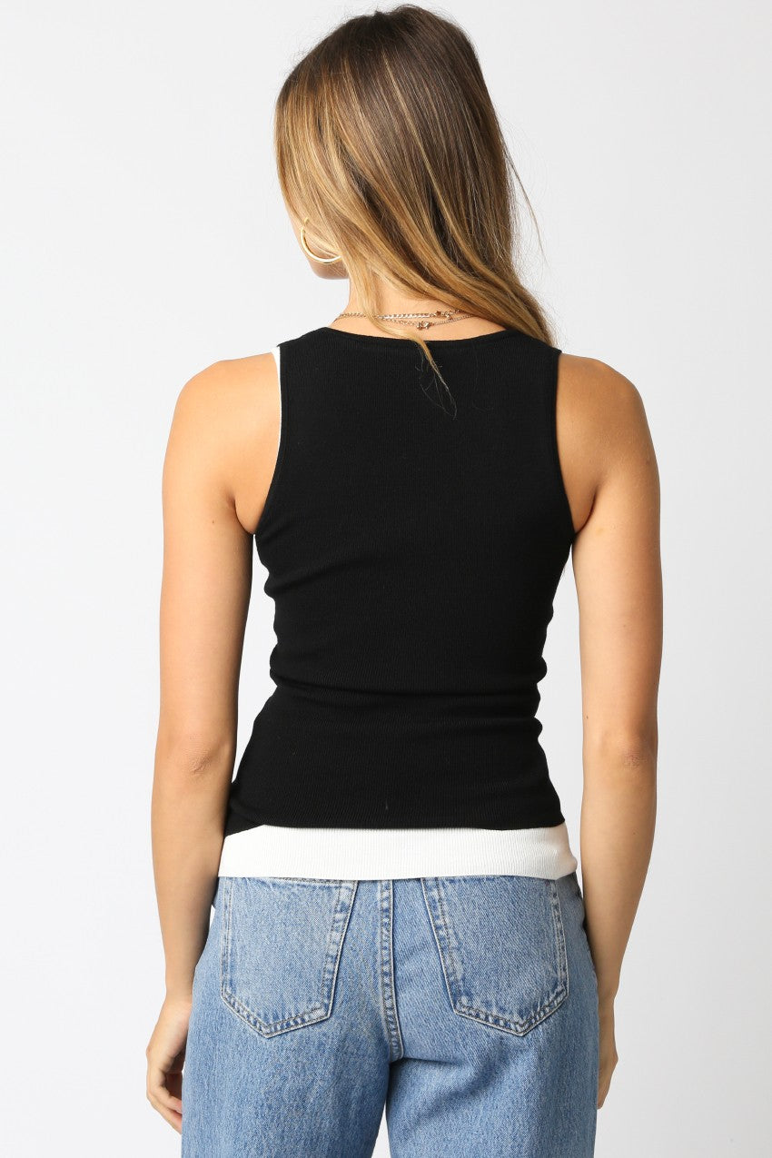 double layer tank top