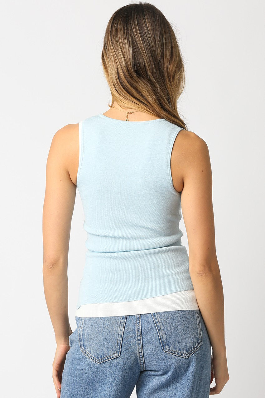 double layer tank top